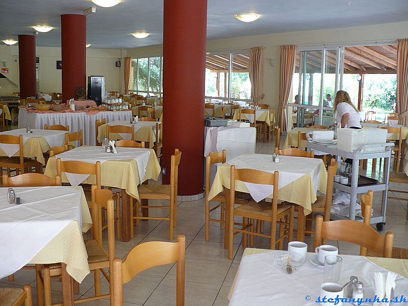 Jedlo v hoteli Blue Sea
