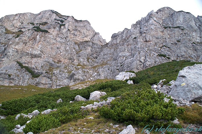 Reisstalersteig - vedie do sedla medzi dvoma kopcami