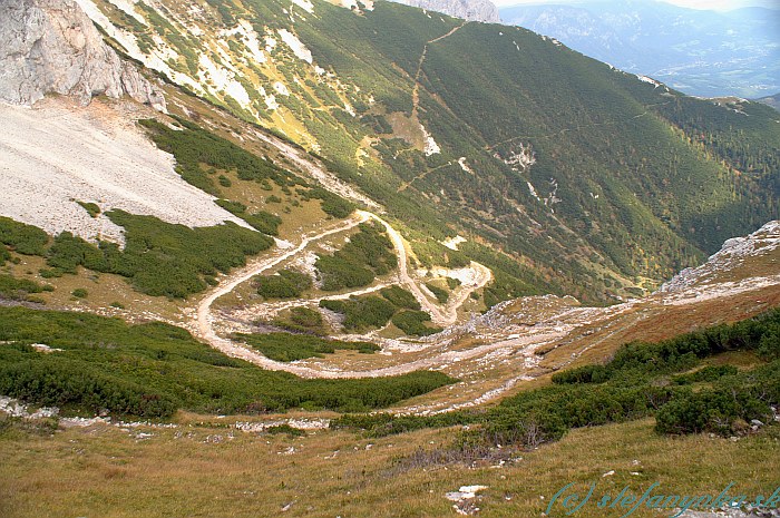 Dolina Siebenbrunn Graben pod chatou Karl Ludwig Haus