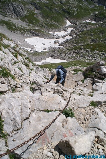 Hochschwab, začiatok feraty G-hackte