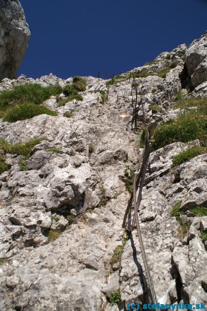 Hochschwab, ferata G-hackts, horná časť