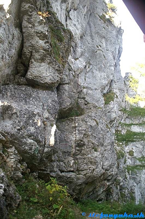 Ferrata Turmstein O-kante - nástup