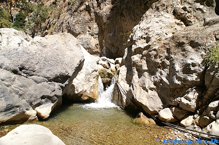 Sarakina gorge, Kréta v septembri