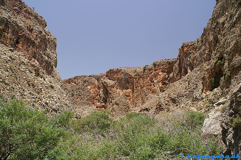 Kato Zakros, Kréta. Deads gorge