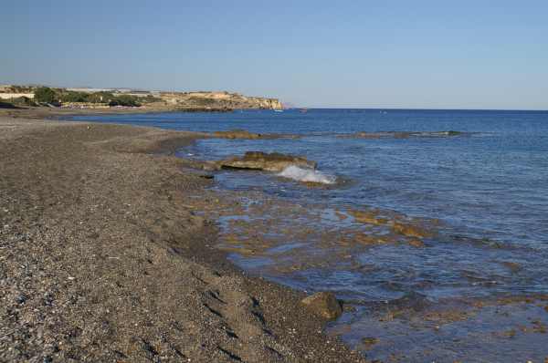 More pri hoteli Blue Sea, Ierapetra. Pohľad smerom na východ