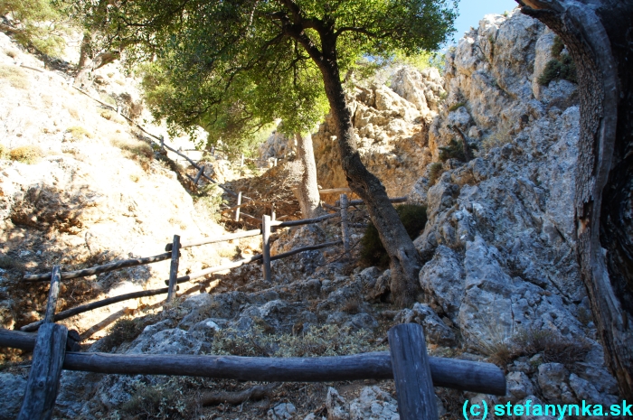 Platania gorge, Kréta, Stefanynka - pred vyhliadkou