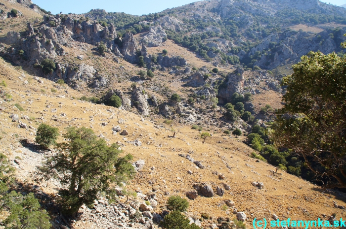 Platania gorge, Kréta, Stefanynka - prechod cez planinu ku kostolíku