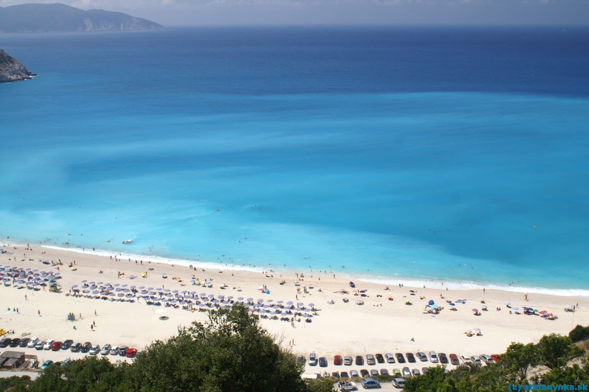 Myrtos, Kefalónia. Myrtos beach colour