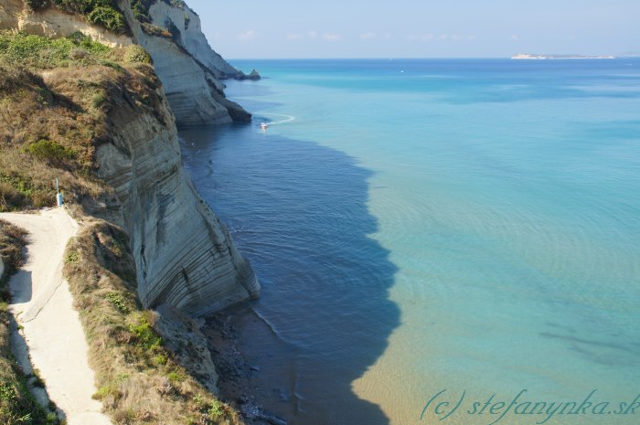 Korfu, Peroulades, pláž Logas