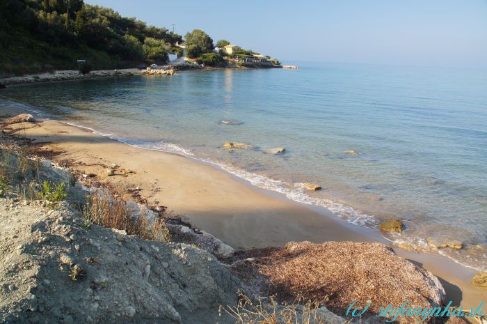 Kalderimi, Agios georgios ton Pagi, Korfu. Južná časť zálivu