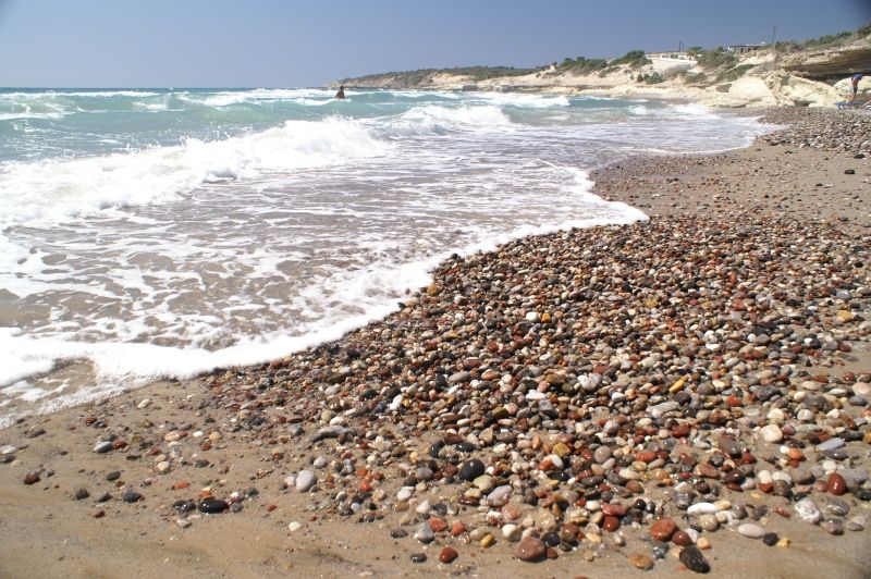 Agios Theologos, Kos. Malá pláž v Agios Teologos