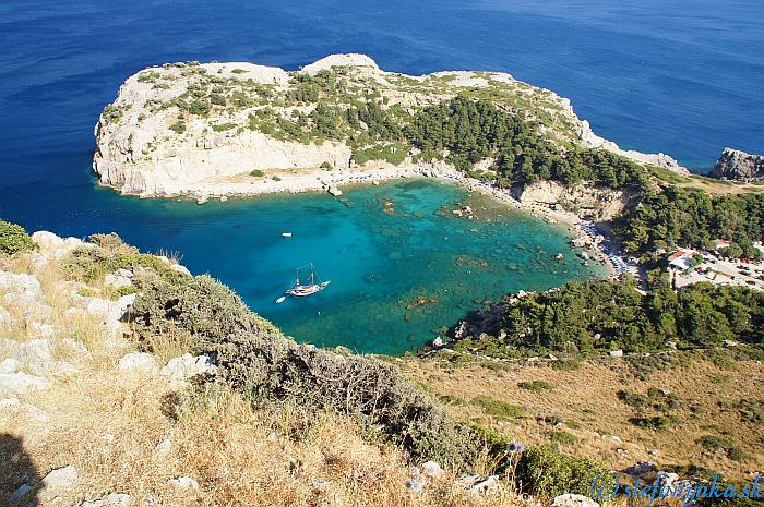 Profitis Ilias - pohľad na Anthony Quin Bay