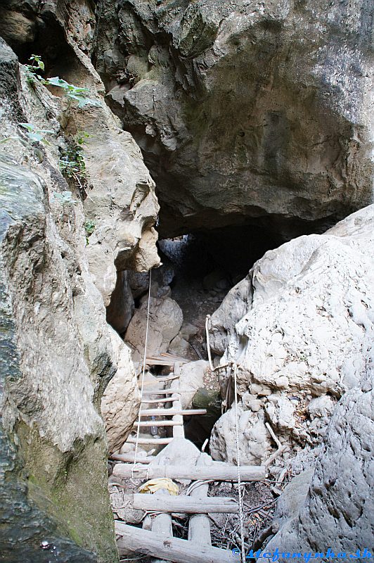 Patsos gorge (Agios Antonios), Kréta. Špagátiky