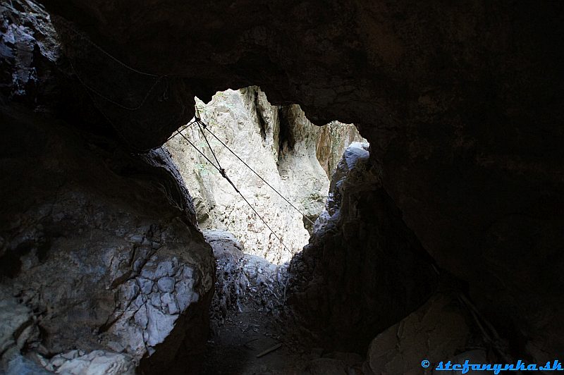 Patsos gorge (Agios Antonios), Kréta. To nie je lanovka do údolia