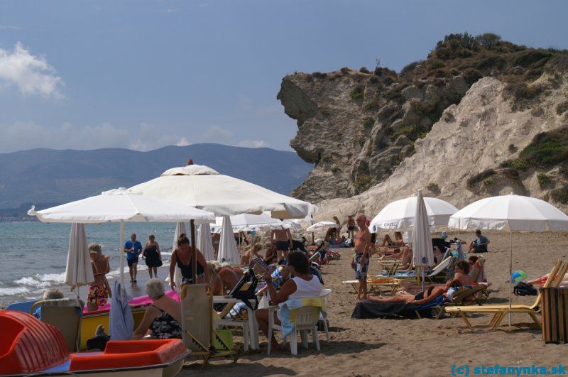 Zakyntos. Organizovaná pláž Kalamaki (Crystal beach)