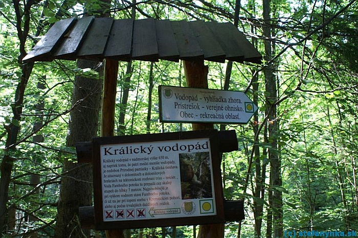 Králická tiesňava - TTD (takticko-technické dáta) Králického vodopádu. Výška 7 metrov, v čase topenia snehu a prívalových dažďov môže byť o nejaký ten centimeter viac.