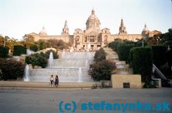 Fontány na Montjuicu v Barcelone