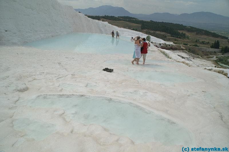 Jazierka na terase v Pamukkale