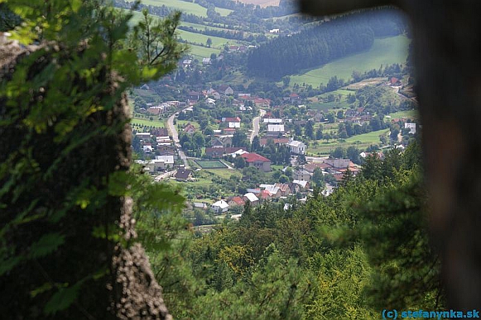 Súľov - Hradná. Pohľad z hradu