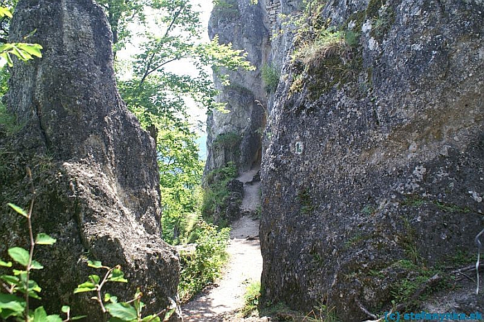 Súľov - hrad. Vstup