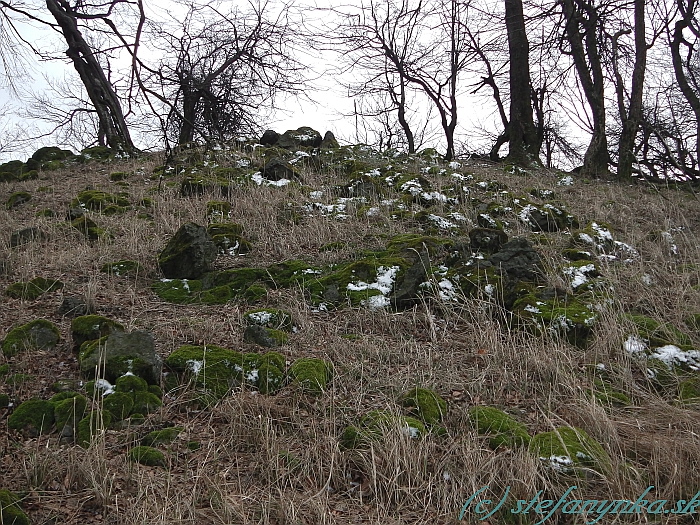 Klokoč - zvyšky snehu